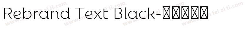 Rebrand Text Black字体转换
